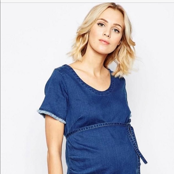 Denim Shirt Asos Maternity Denim ASOS Asos Design Maternity Denim